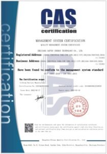 SAFTEC ISO90012016 CERTIFICATE