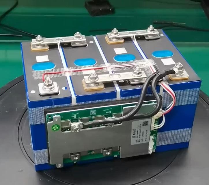 Saftec home battery mounted at house corner after installation