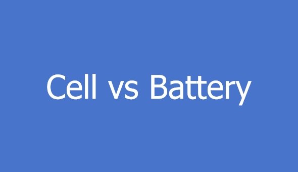cell vs battery