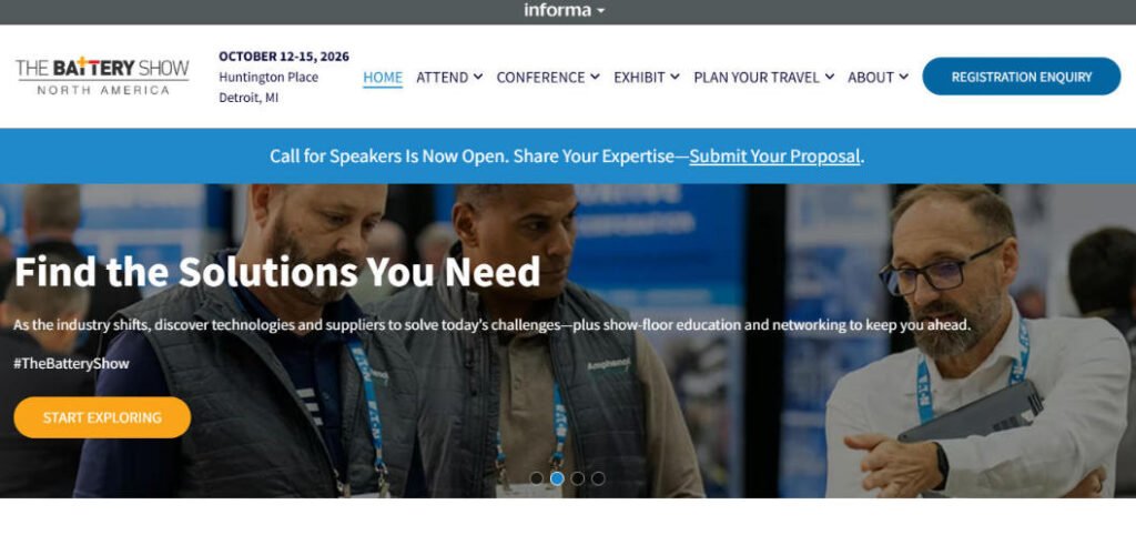 The Battery Show North America (Detroit)