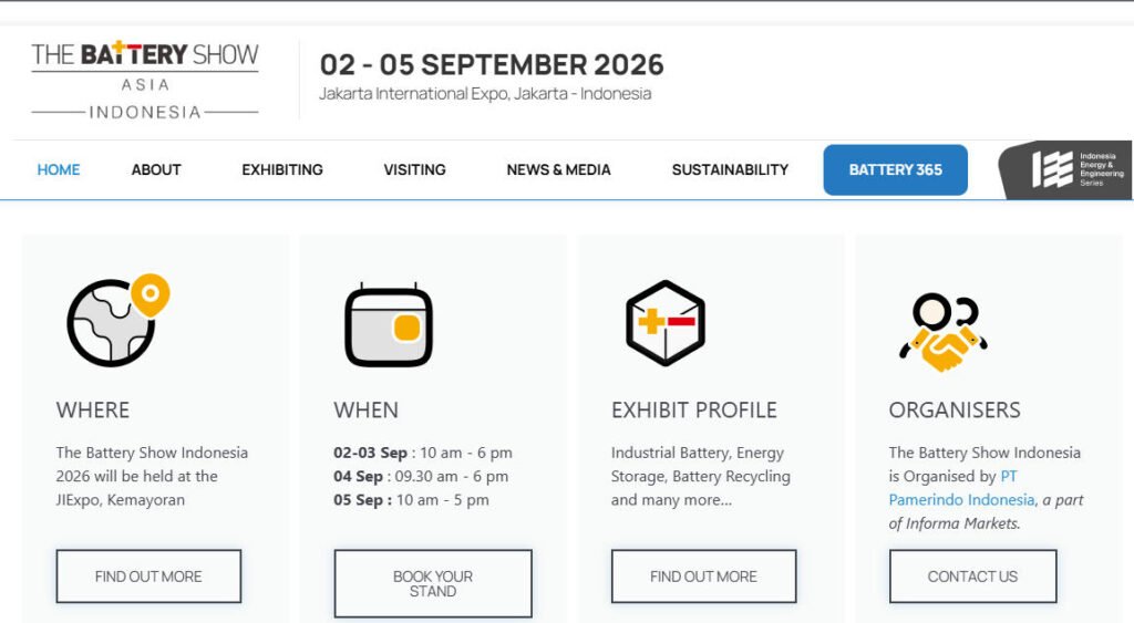 the battery show in donesia