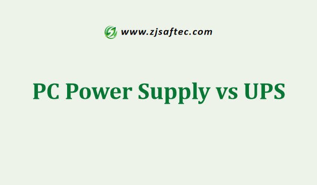 PC Power Supply vs UPS